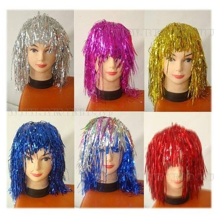 455423 Парик из мишуры, 42см