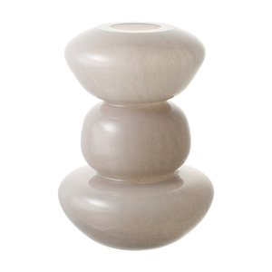 Ваза riverstone, 25 см, жемчужно-серая