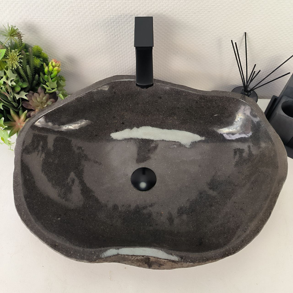 Раковина из речного камня RS-65018 62*48*15 0858