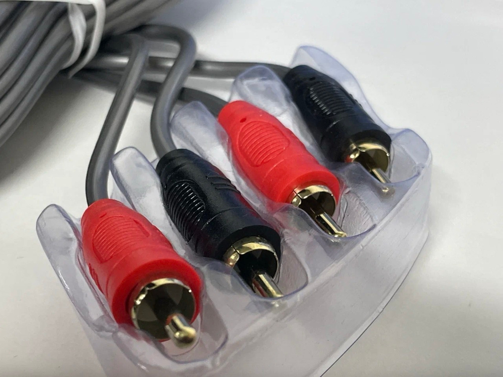 RA-06 / Комплект проводов для установки 2-х канального усилителя и сабвуфера, медные кабели, Carwales RA-06 - 8GA, TG (1 шт. / комплект)