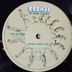 Винтажная виниловая пластинка LP Uriah Heep Live (Japan 1973) (Obi) Love Machine