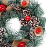 Венок декоративный «Чудо» d-30 см Леска, шишки и ягоды
