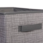 Короб - органайзер складной для хранения вещей «ЭФОЛТ», цвет пыльно - серый, 28*28*28см✦