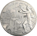 France 10 Euro 2017 – Lyon "La Lumineuse". Silver Coin from the "France by Jean-Paul Gaultier" Series