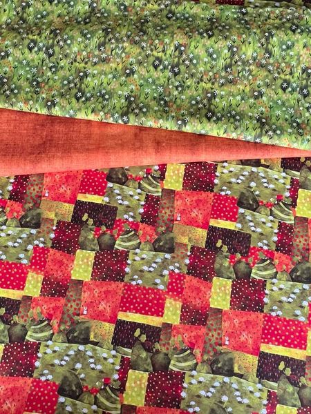 МАЛИНОВО-ЗЕЛЕНАЯ АБСТРАКЦИЯ - 100% хлопок 4