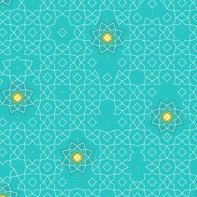 Арабская геометрия. Бирюзовая мозайка