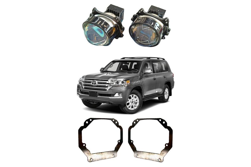 Комплект для замены штатных линз Toyota Land Cruiser 200 2-й рестайлинг 2015-2021 LED