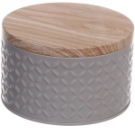 Банка жестяная «Kitchen romance» 800мл 13,5*7,5cм, серая