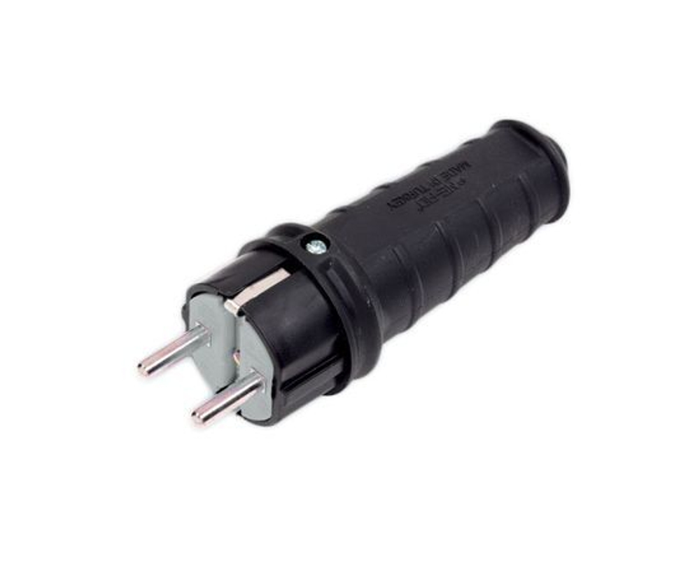 NE-AD вилка прямая каучук 2P+PE 1х16А 220-240v IP44 4001 (Турция)