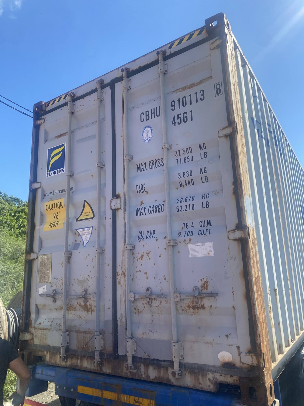 Контейнер 40 футов № CBHU9101138