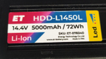 Аккумулятор ET HDD-L1450L