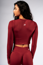 Лонгслив Seamless Long-Sleeve Top POWER 892 Красный