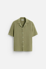 Рубашка jacquard с геометрическим узором