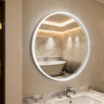 Зеркало Azario Лайвли D800 с подсветкой и диммером, подогрев, белый матовый (АZ-LED012125)