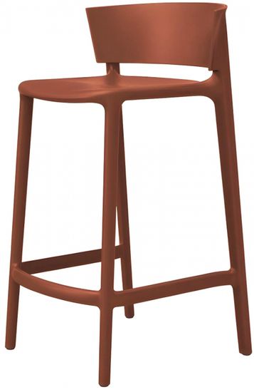 Стул пластиковый полубарный Africa Basic