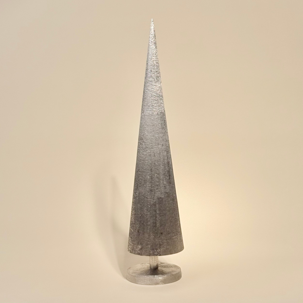 Декор Елка 57*12*12см, металл, серебро