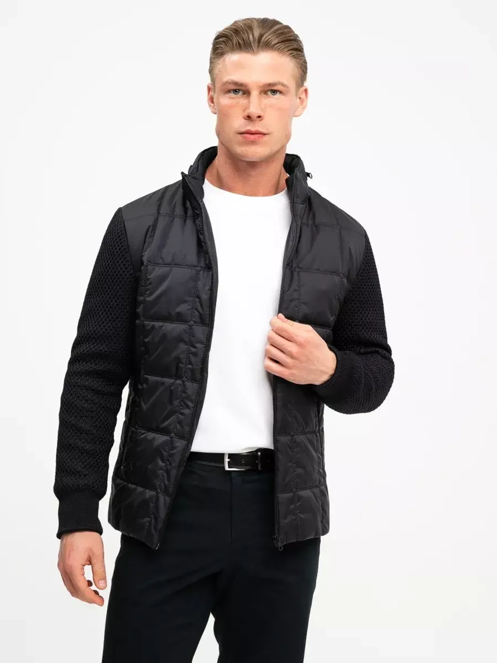 Куртка вязанные рукава