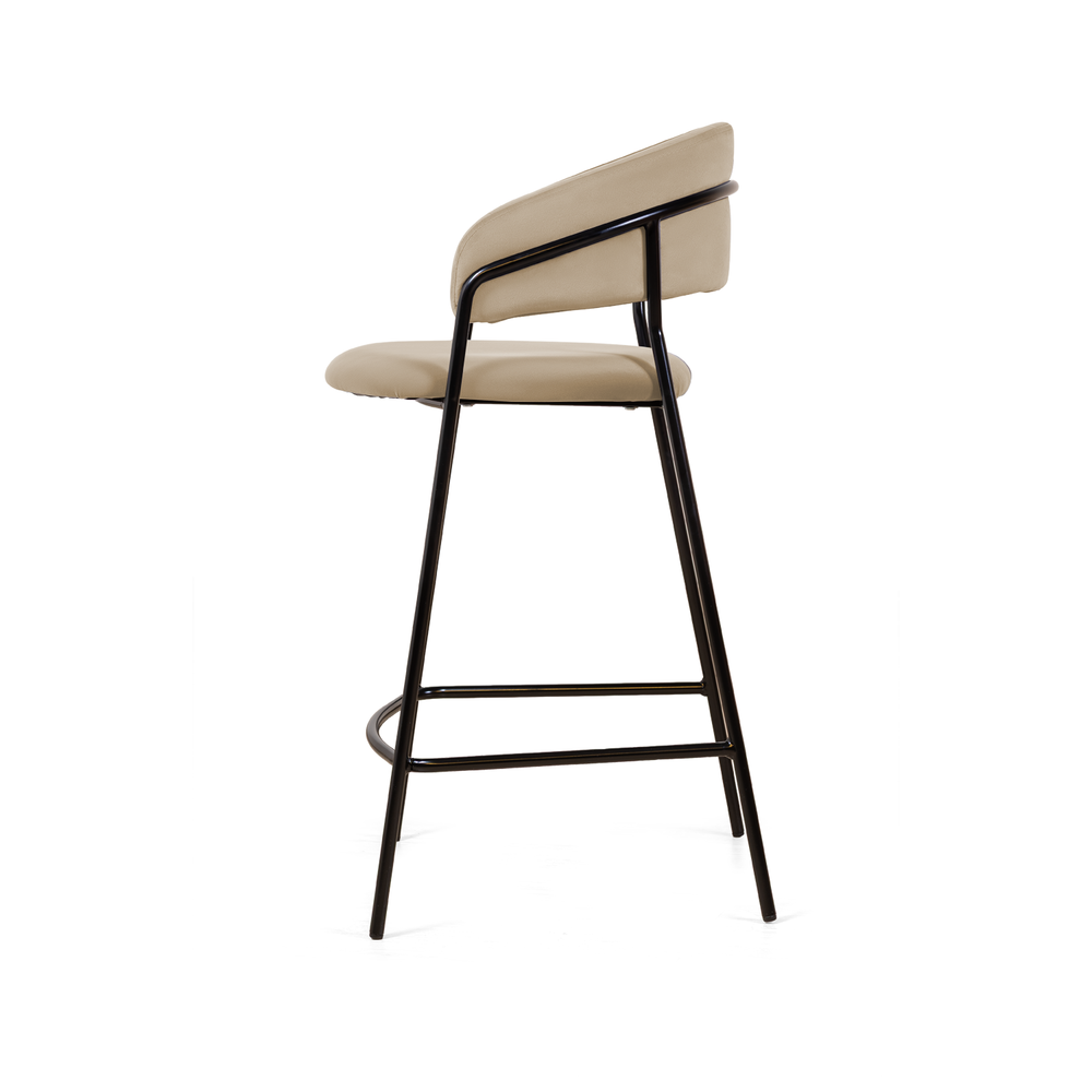 Стул полубарный Kelly, бархат бежевый 5