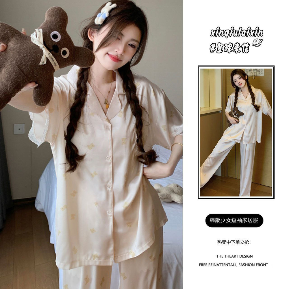 Женская шелковая пижама