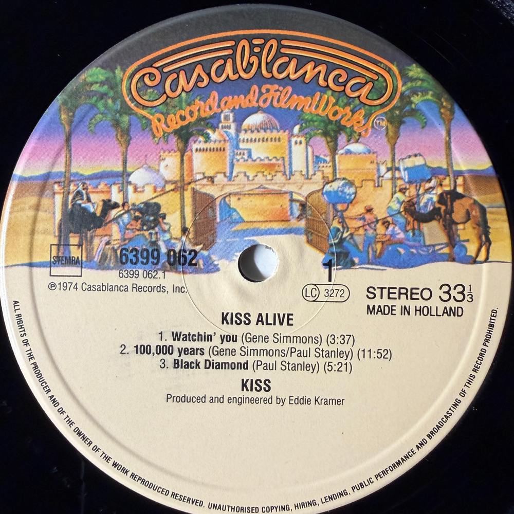 Kiss ‎– Alive! 2LP (Голландия 1980г.) Т
