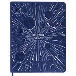 Дневник 1-11 класс 48 л., кожзам (гибкая), термотиснение, фольга, BRAUBERG, "Космос", 106172