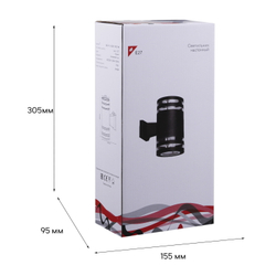 86227-9.2-002CT 2*E27 BK фонарь