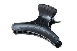 Зажимы-бабочка для волос Harizma, пластиковые, черные, 4шт (h10988-15)