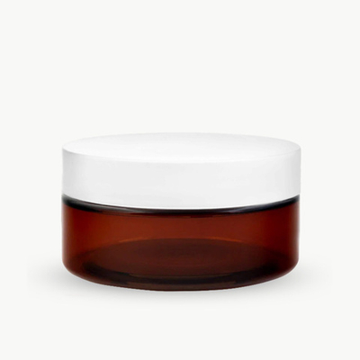 Комплект: Банка ПЭТ 150 мл (89) коричневая с отсекателем и белой крышкой