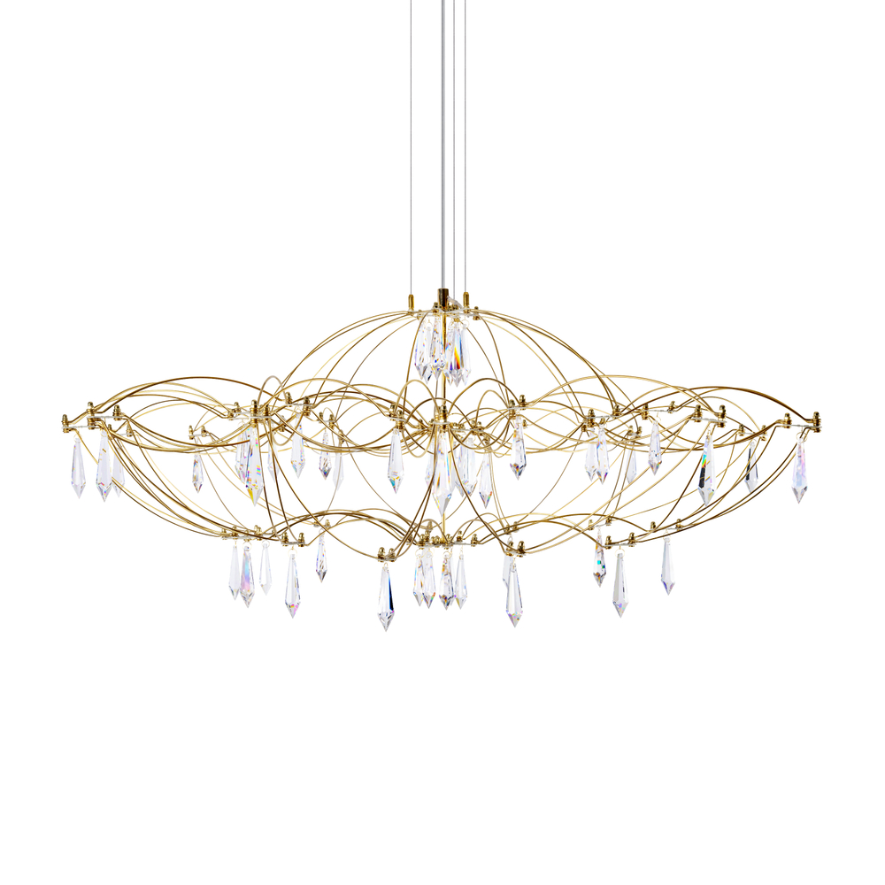 Подвесная светодиодная люстра Loft It Mira 10586/900 Gold Asfour