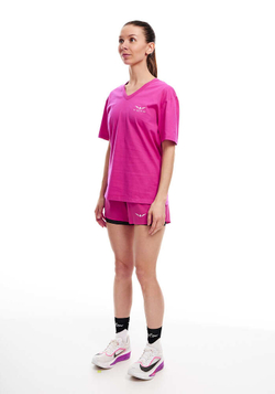 ФУТБОЛКА ЖЕНСКАЯ COTTON TEE V-NECK-SUPER PREMIUM | PURPLE