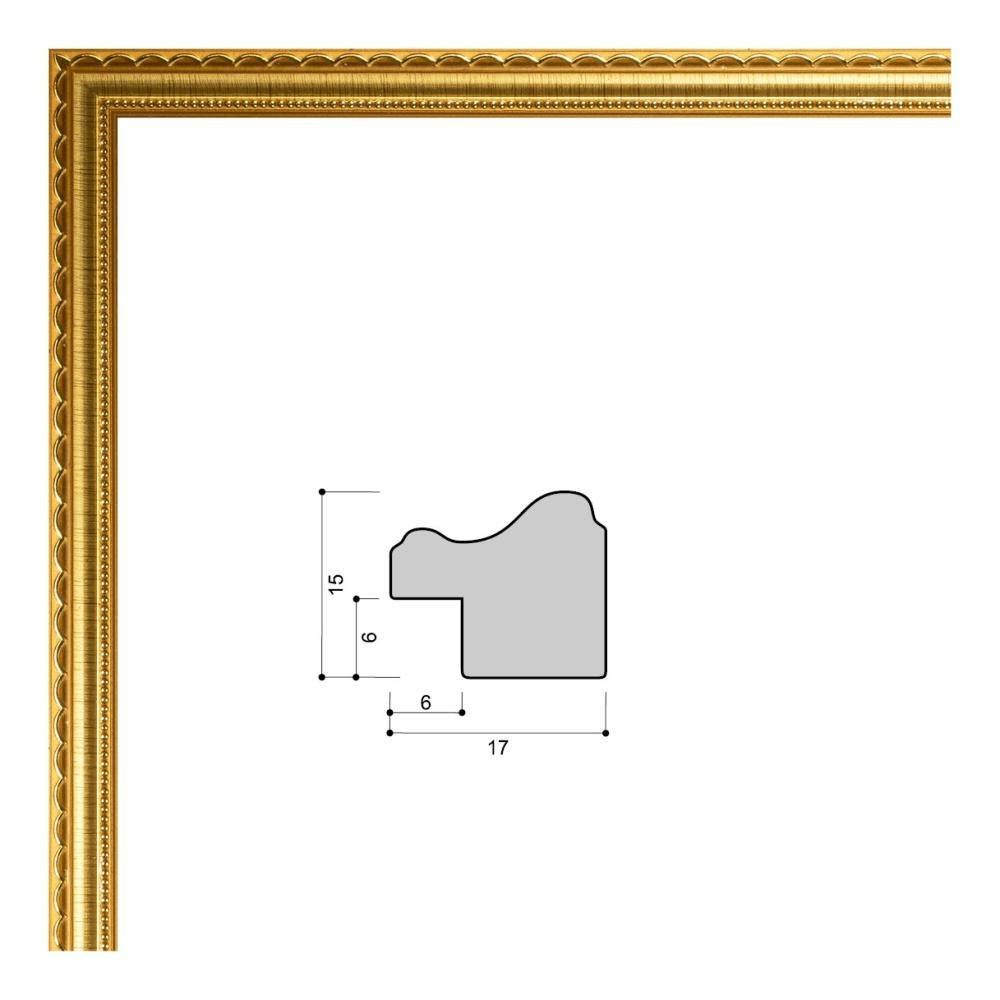 Фоторамка 30х40 золотая, фактура узор, арт. 3040.695365