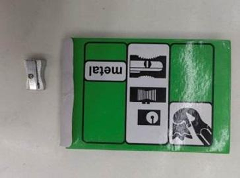 Точилка металлическая, 1отверстие, D-608B-192 (Комплект 24шт.)