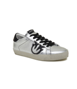Кожаные кроссовки seattle sneaker pelle laminata Pinko - серебряный(101631 A12P)