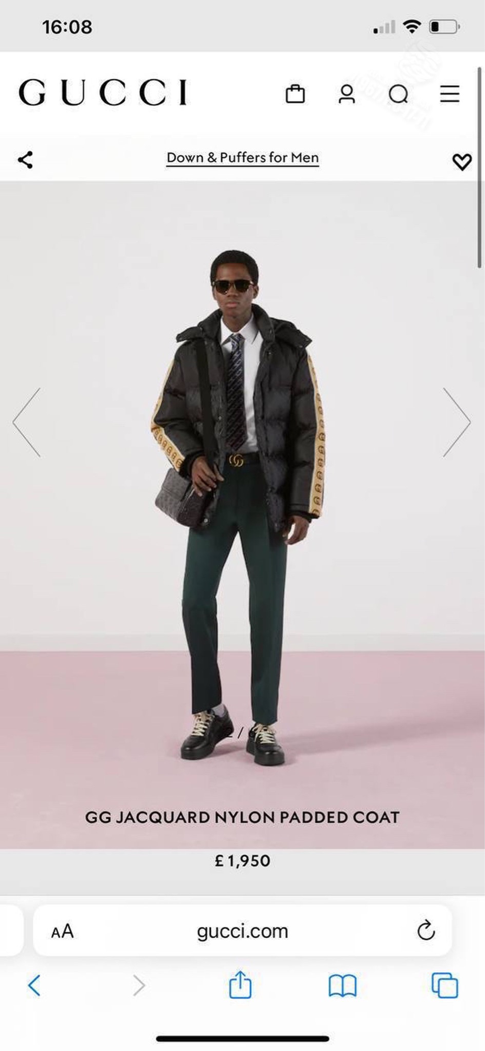 Пуховик Gucci