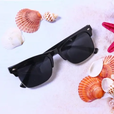 Очки солнцезащитные мужские зеркальные «Street style», цвет оправы черный