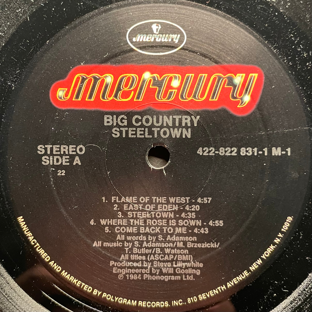Виниловая пластинка Big Country ‎– Steeltown LP