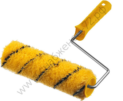 STAYER DUALON 40 180 мм, ворс 12мм, полиакрил, Малярный валик с ручкой, MASTER (03184-18)
