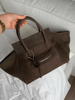 Сумка из натуральной замши