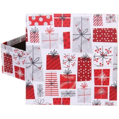 Коробка подарочная «Праздник» 15,5*15,5*6,5 см