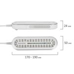 Сушилка для обуви раздвижная с подсветкой, электрическая, сушка для обуви, 16 Вт, DASWERK SD15, 456792