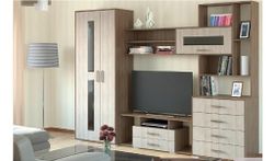 Стенка «Европа 1» (венге/дуб молочный), ЛДСП, г. Пенза, Росток