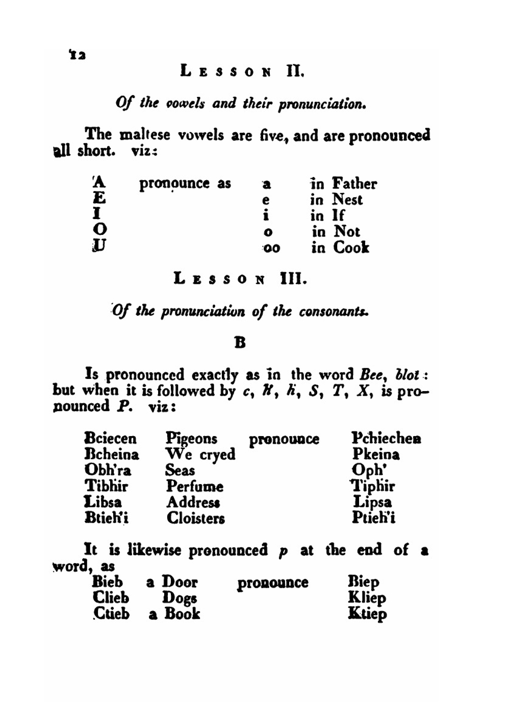 Maltese grammar for the use of the English | Francis Vella
