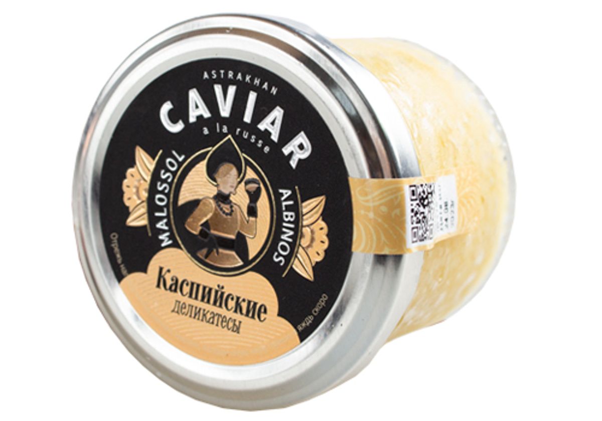Икра стерляди-альбиноса "Каспийские Деликатесы", 100г