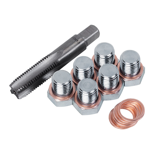 МАСТАК (103-47013C) Набор для ремонта масляных пробок М13 х 1.5, бокс, 19 предметов