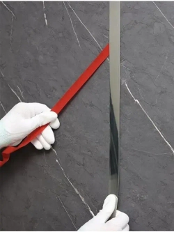 Декоративный самоклеящийся молдинг серебро 2 см из нержавеющей стали с титановым PVD покрытием зеркальная лента для стен 1 шт