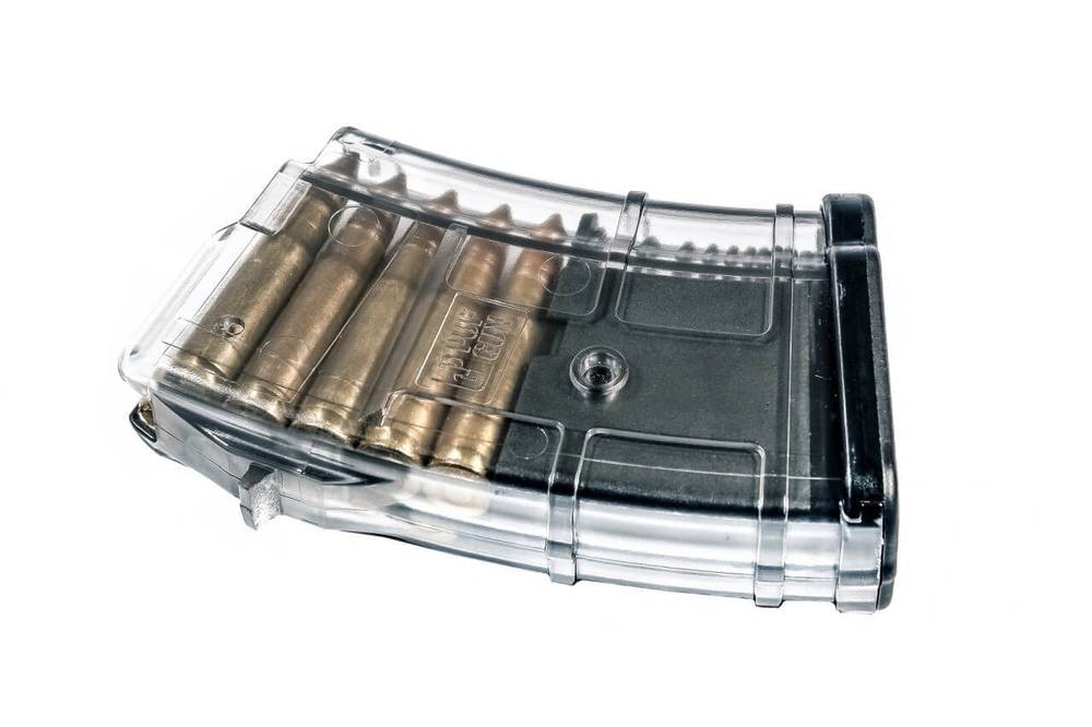 Магазин PufGun для Сайга-МК, 7,62×39, 10 патронов, прозрачный
