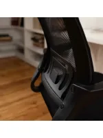 Кресло BRABIX "Fly MG-396", с подлокотниками, сетка, черное, 532083