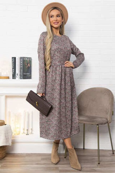 Платье Андреа (коричневое) П14852-25М LT Collection
