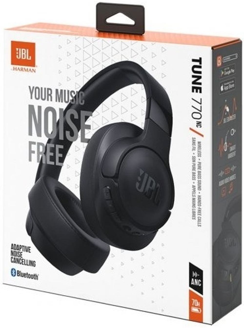 Беспроводные наушники JBL Tune 770NC, черный