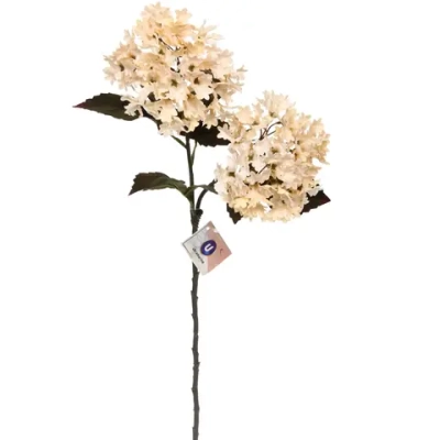 Искусственные цветы «FLOWERS MAGIC» 65см Гортензии 2 цветка кремовые
